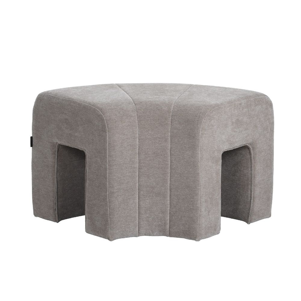 Modulaire hoekhocker Seth chenille taupe