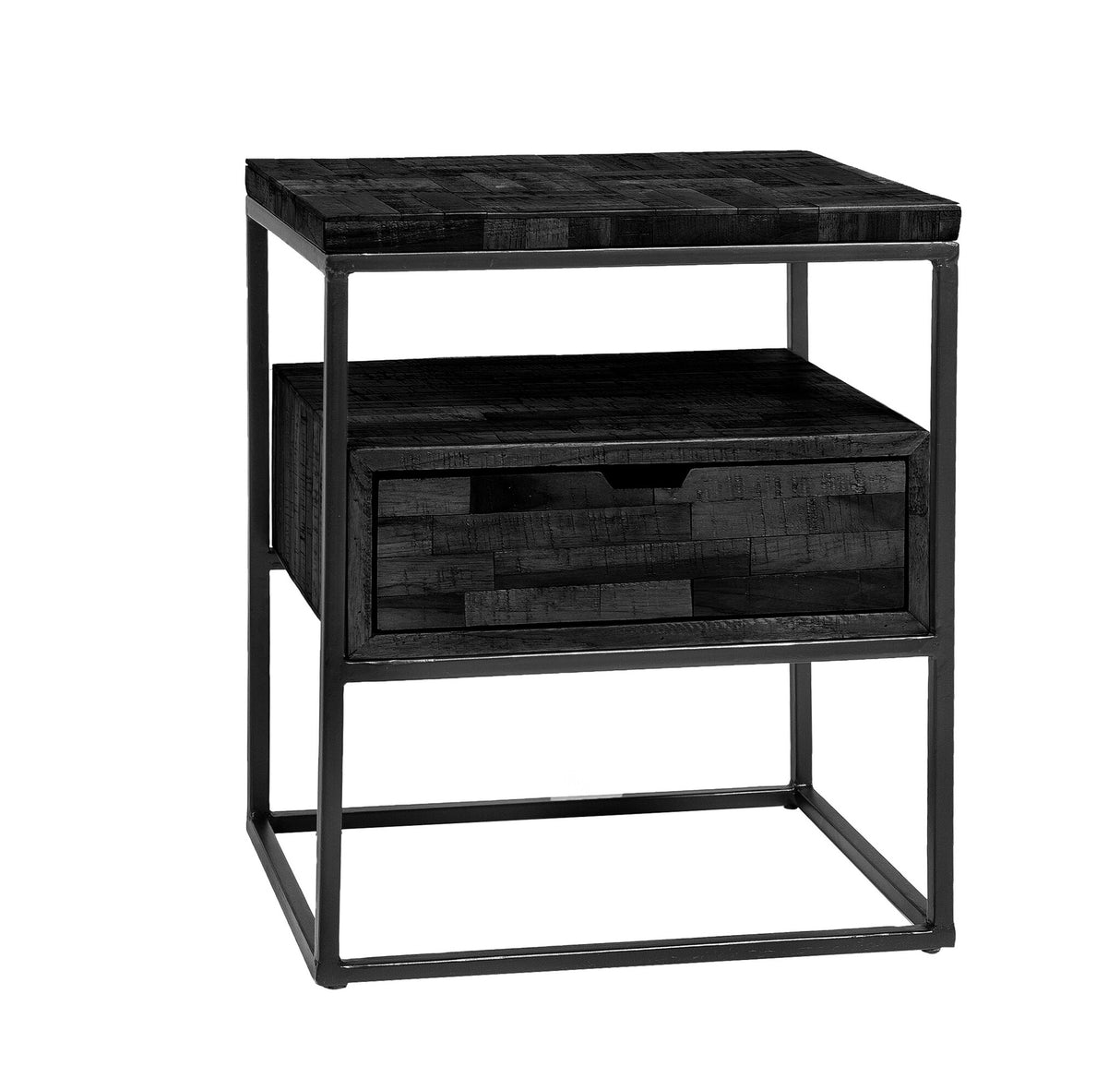 Side table Ruby DH Interior Black White photo diagonal front view