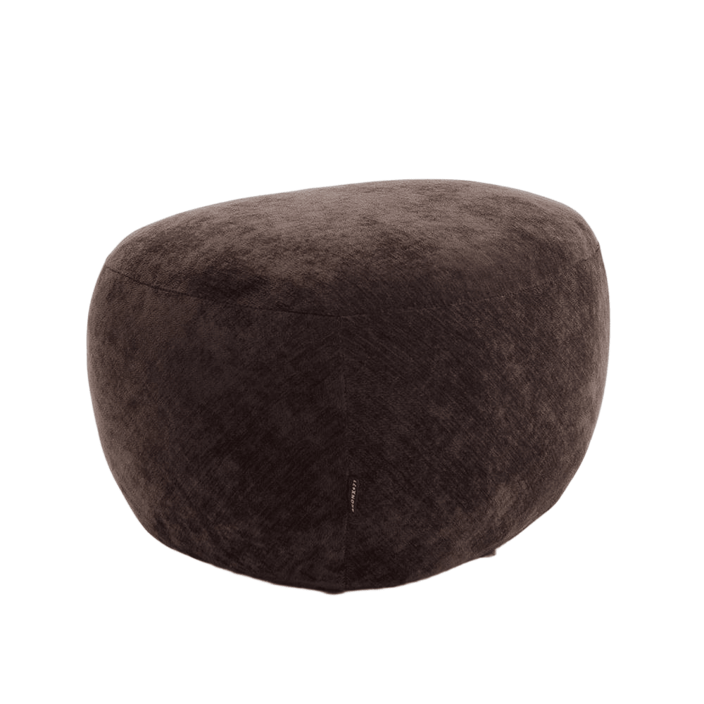 Poef Fenna velvet bruin