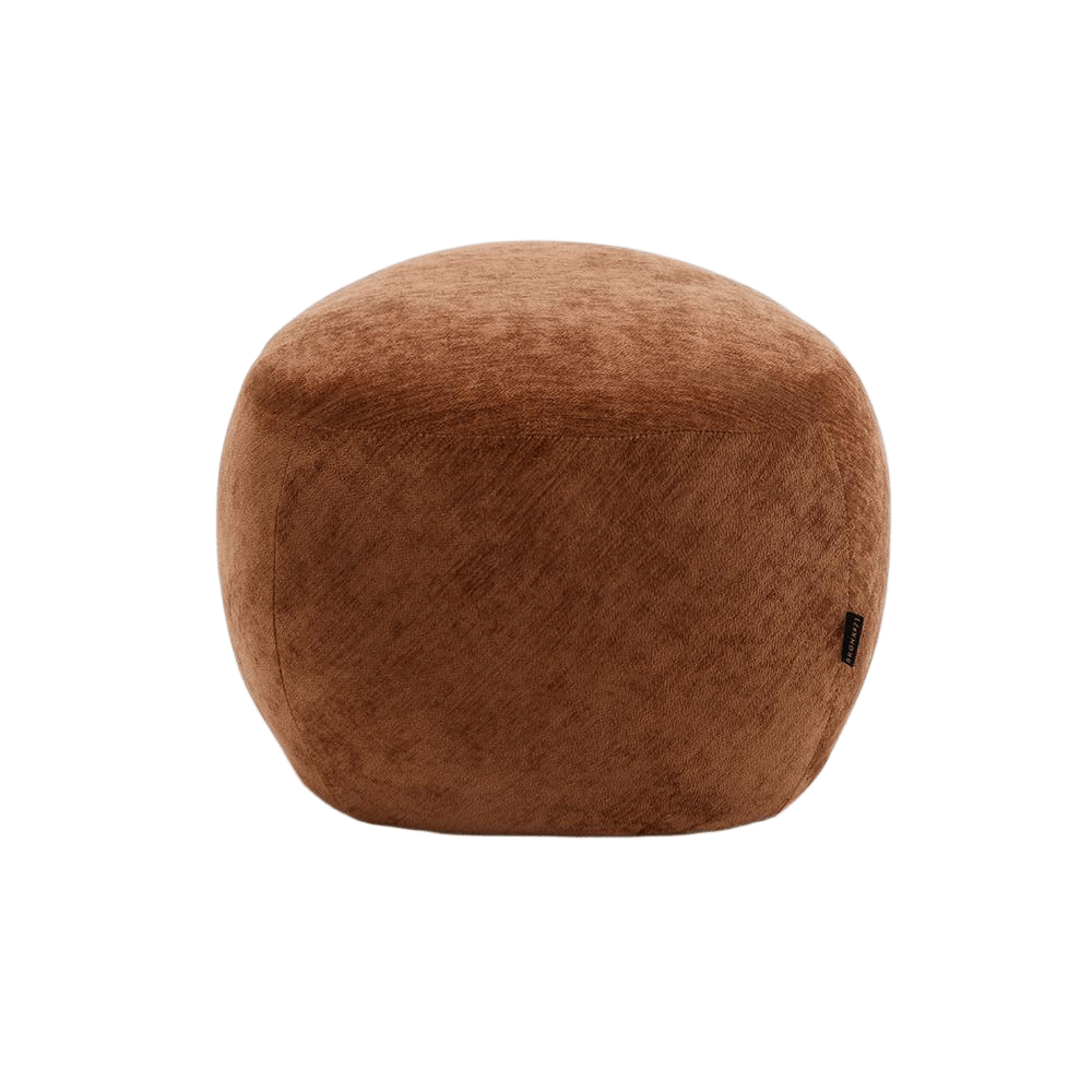 Poef Fenna velvet oker Geel