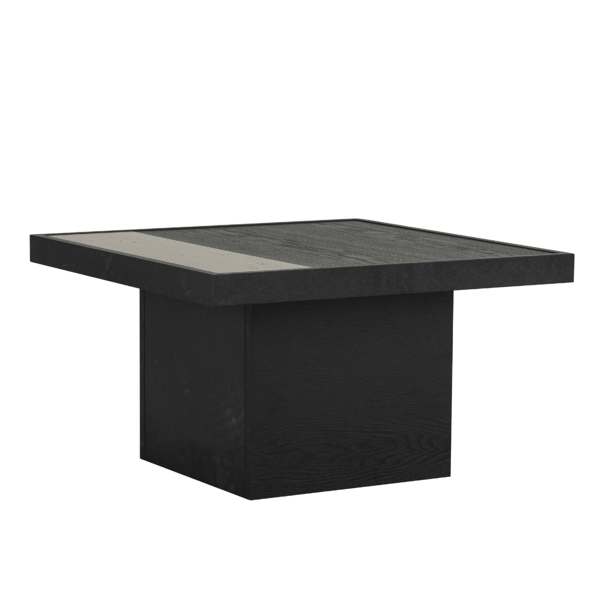 Salontafel Java 70x70 cm zwart eiken Eikenfineer