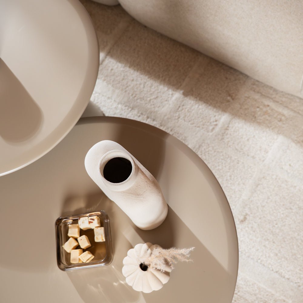 Salontafel Orion rond ø70 cm taupe MDF
