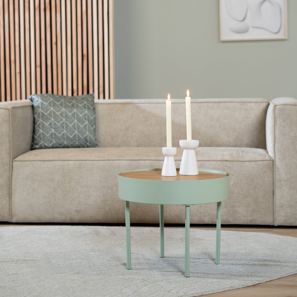 Coffee table round Zita light green Green N/A.