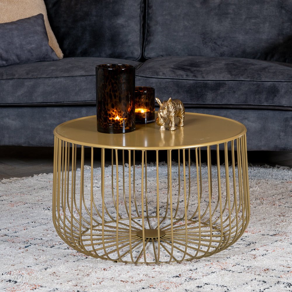 Coffee table Senna gold metal - image 6