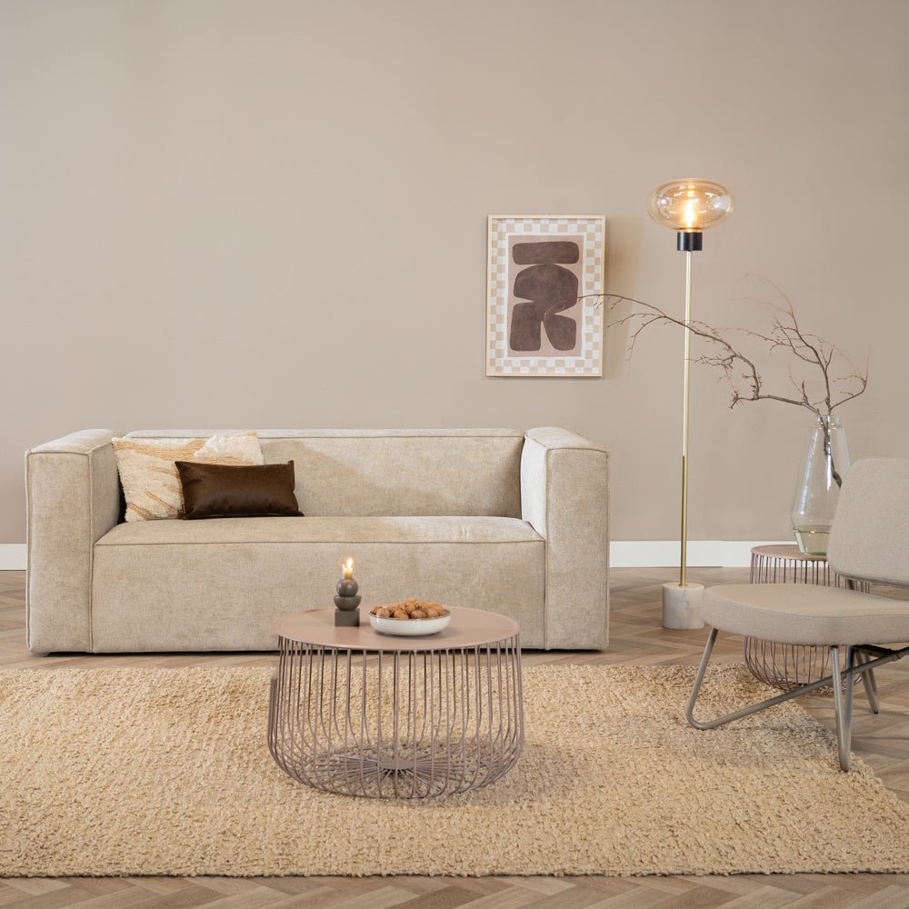 Coffee table Senna metal taupe