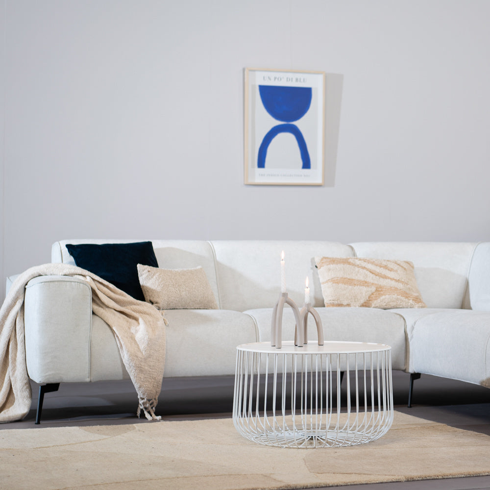 Coffee table Senna metal white