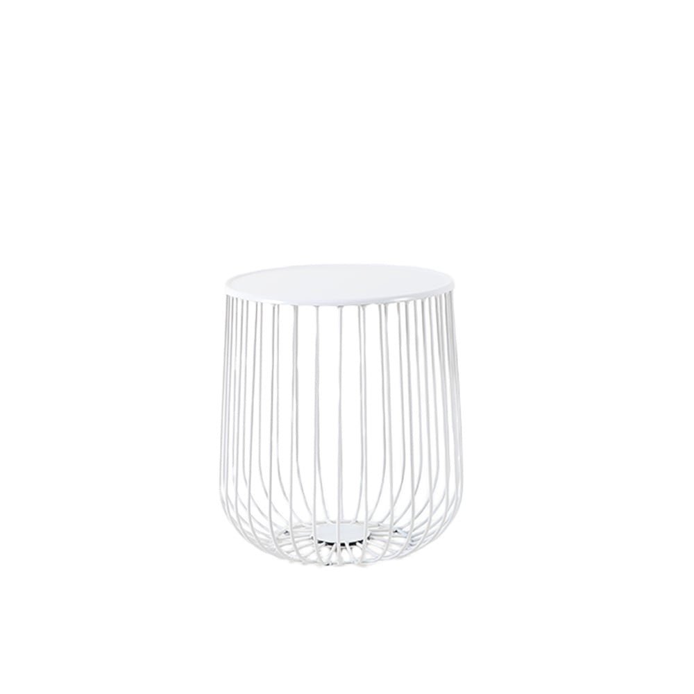 Coffee table Tygo metal white Powder-coated metal