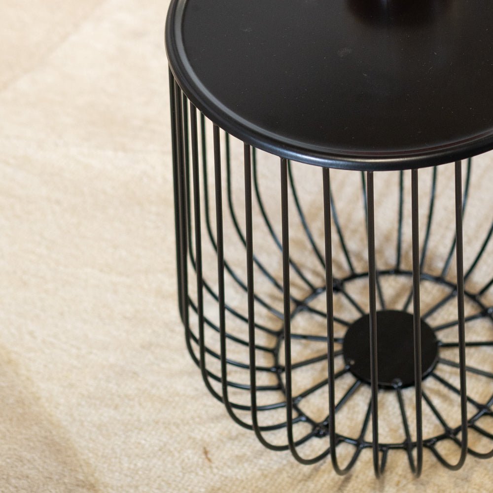 Coffee table Tygo black metal