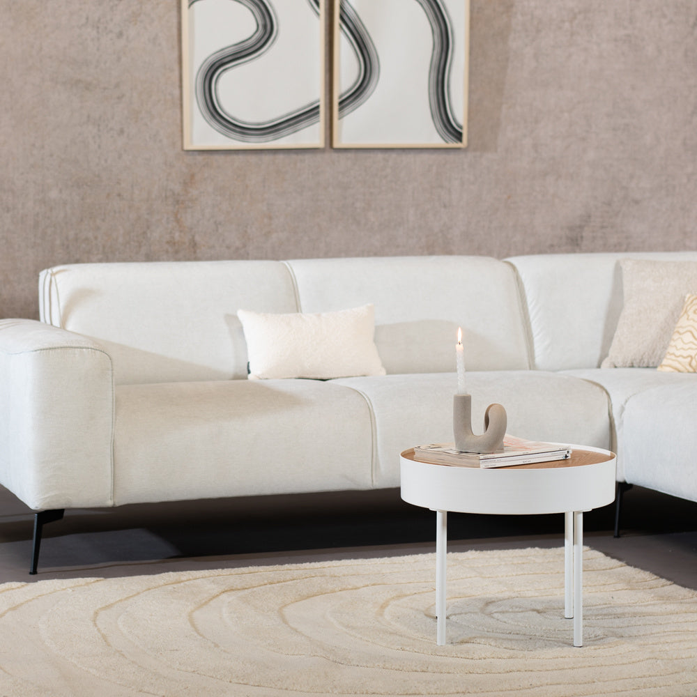 Coffee table Zita round white N/A.