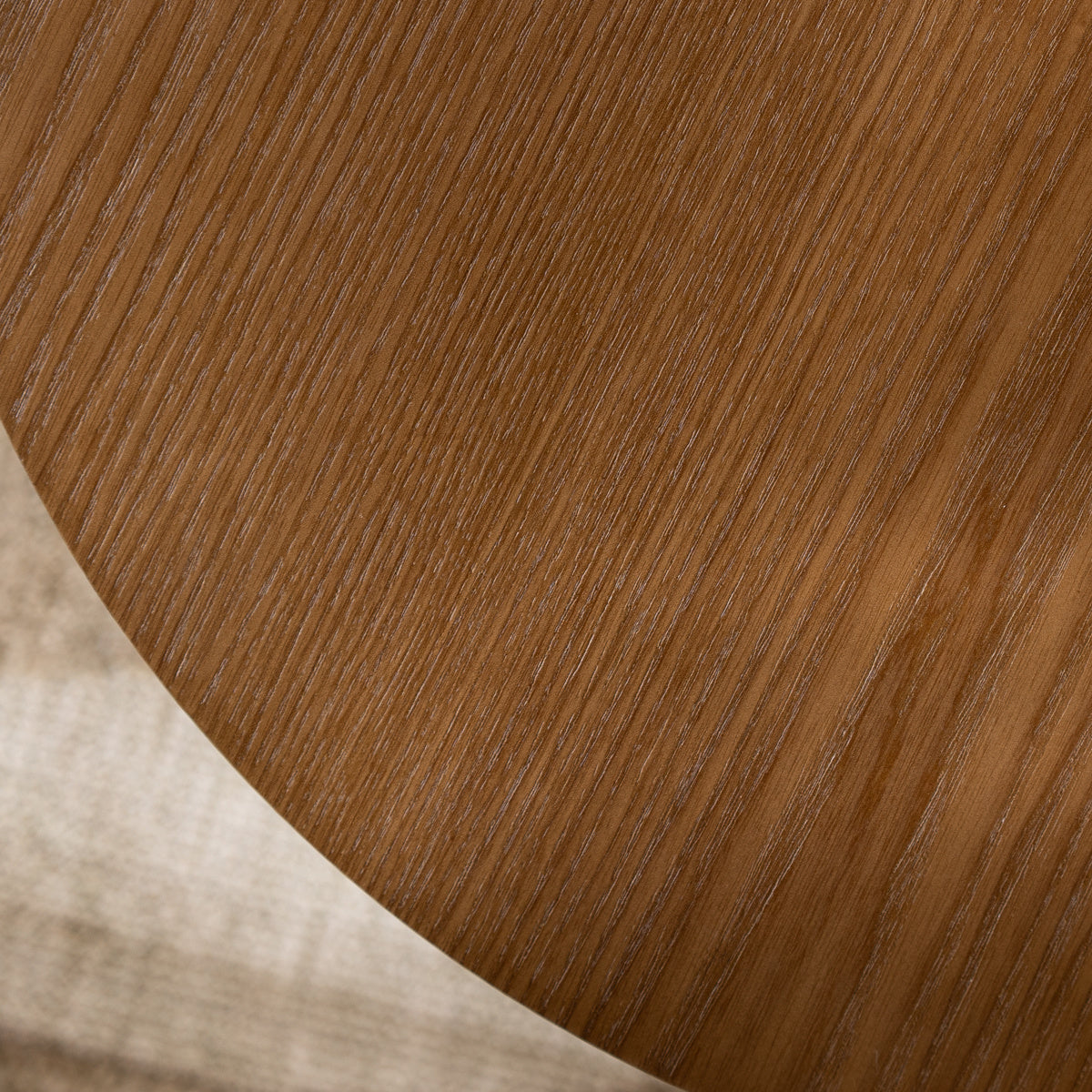Coffee tables Ash set of 2 Ø50 and Ø62 cm rustic oak Walnut oak veneer