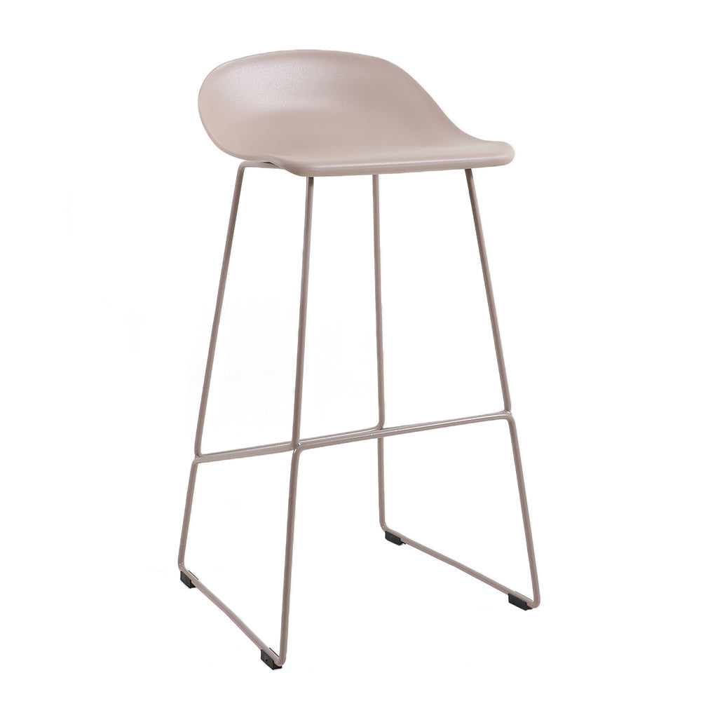 Scandinavian Barstool Ellen taupe 76 cm Plastic