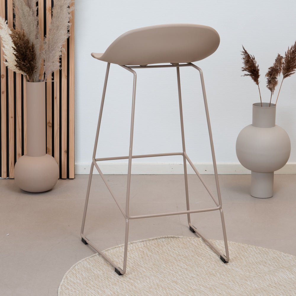 Scandinavian Barstool Ellen taupe 76 cm - image 3