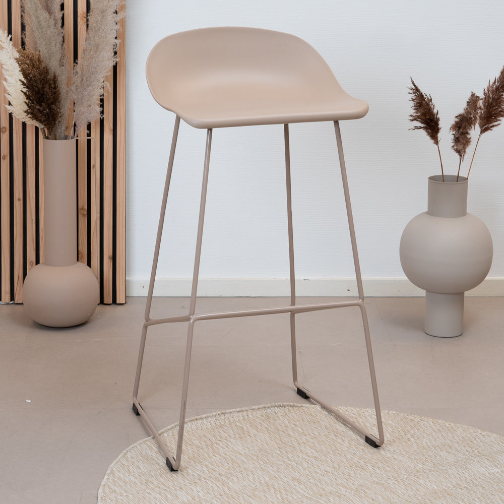 Scandinavian Barstool Ellen taupe 76 cm - image 1