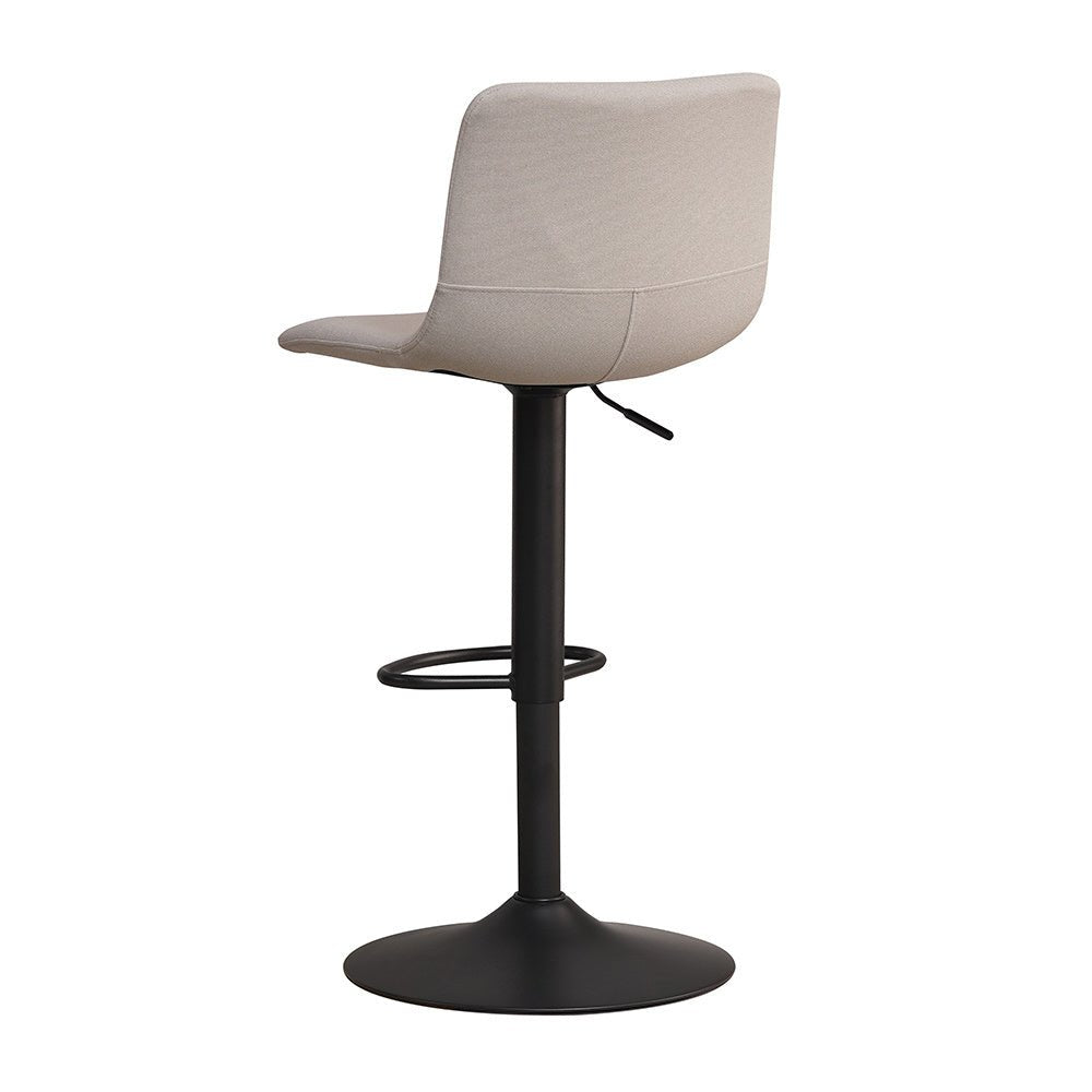 Scandinavian barstool Eva swivel recycled fabric gray 60-76 cm - image 8
