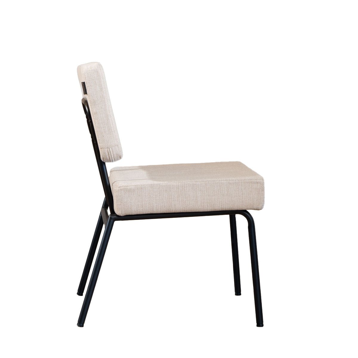 Scandinavian dining room chair Aspen beige recycled fabric - image 6