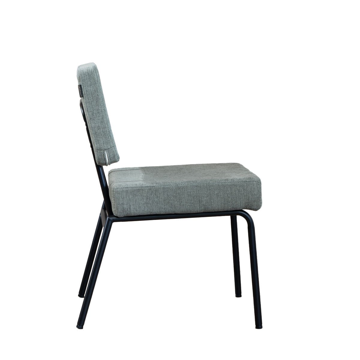 Scandinavian dining room chair Espen green recycled fabric - image 7