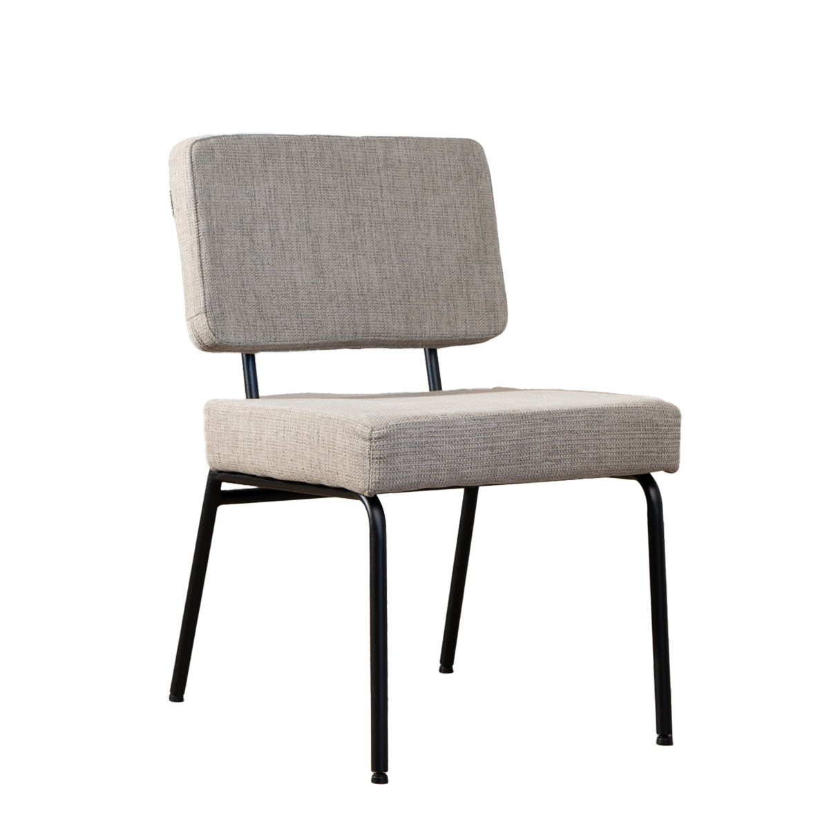 Scandinavian dining room chair Espen taupe recycled fabric - image 3