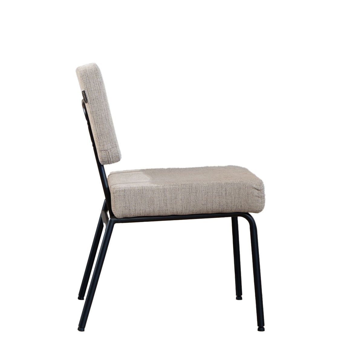Scandinavian dining room chair Espen taupe recycled fabric - image 8