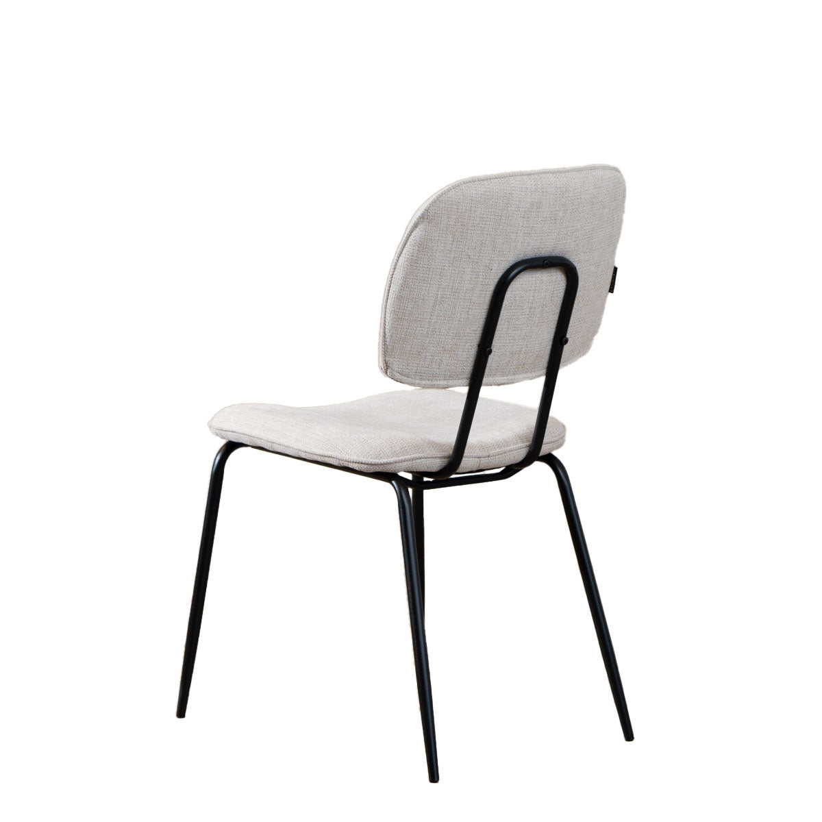 Scandinavian dining room chair Ivar recycled fabric beige - image 3