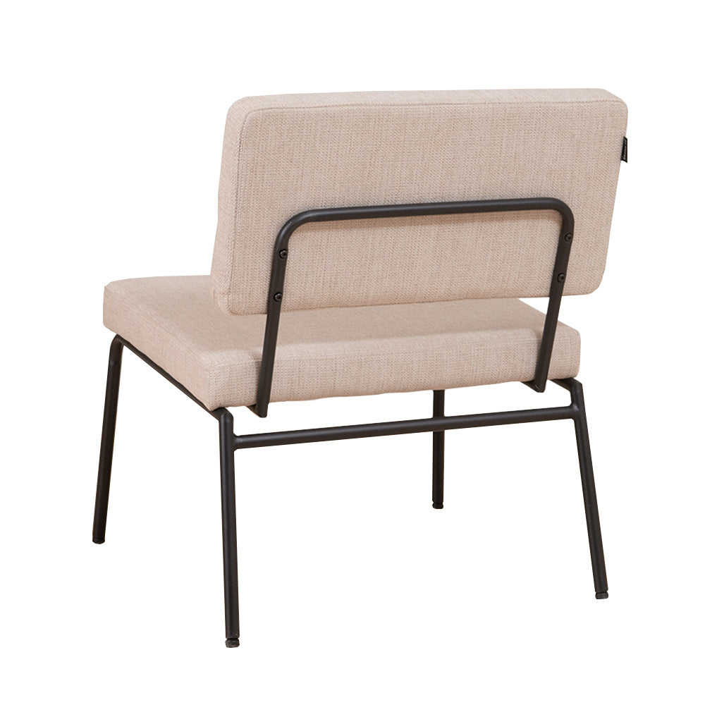 Scandinavian armchair Aspen beige recycled fabric - image 6