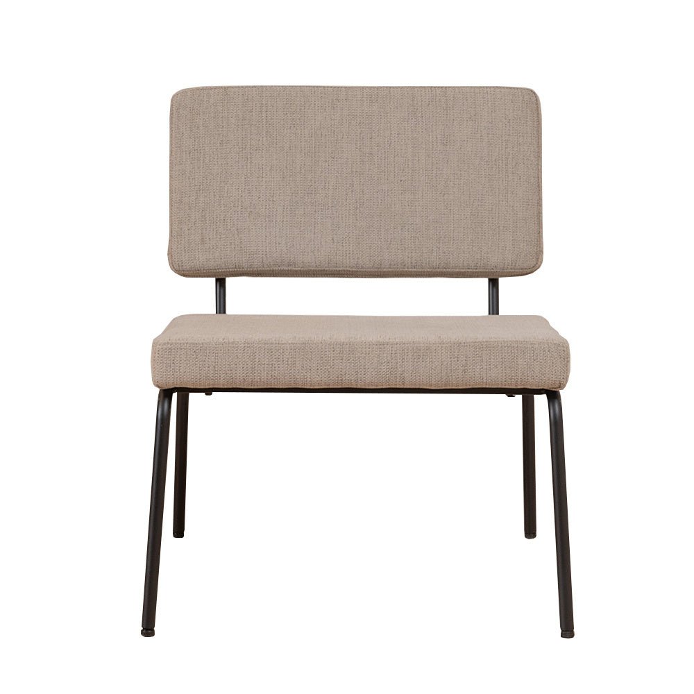 Scandinavian armchair Espen taupe recycled fabric - image 5