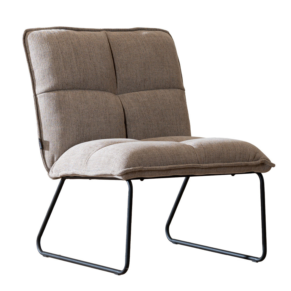Scandinavian armchair Joran taupe 1N.VT.N.VT.% polyester