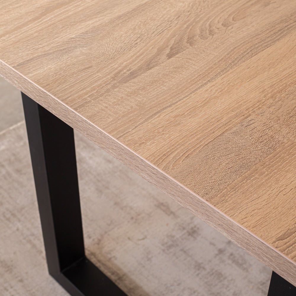 Lenzo Robson Oak table top Dimehouse Brown LxWxH 172x83x7 Melamine Atmosphere photo detail