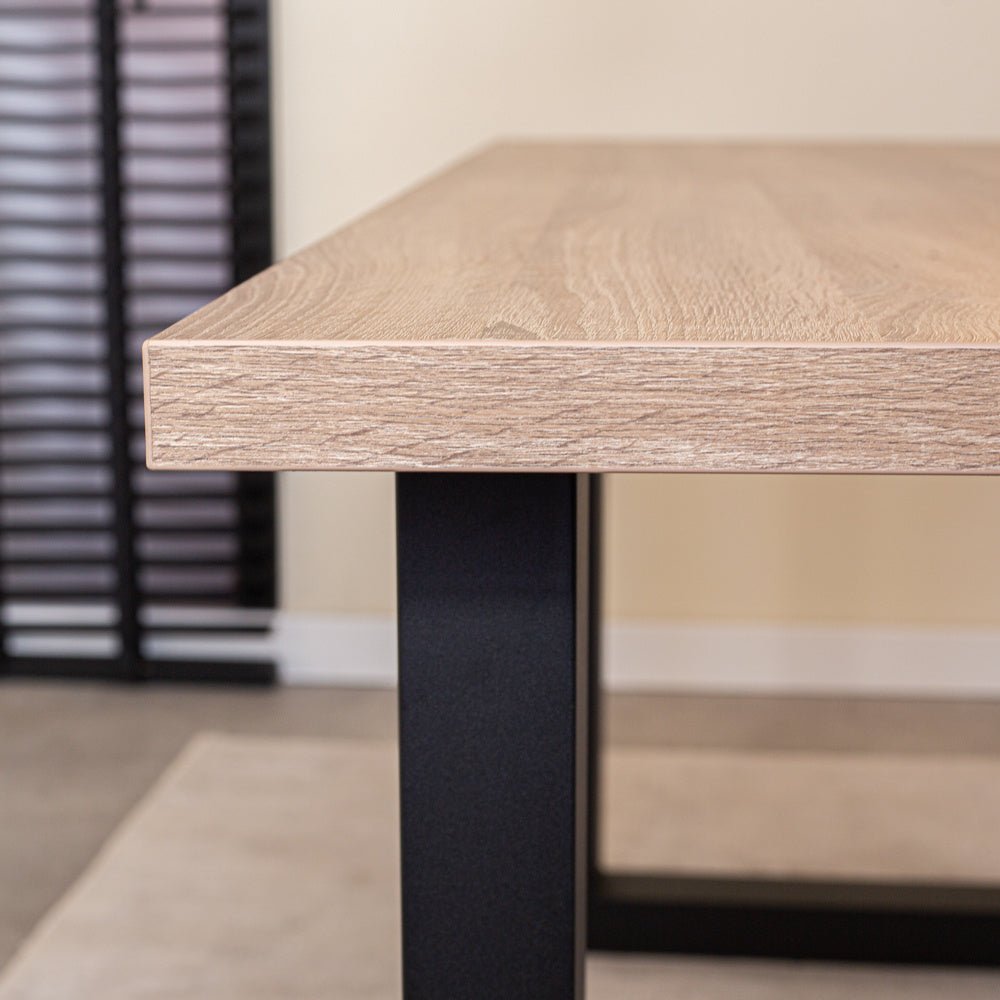 Lenzo Robson Oak table top Dimehouse Brown LxWxH 182x83x7 Melamine Atmospheric photo detail