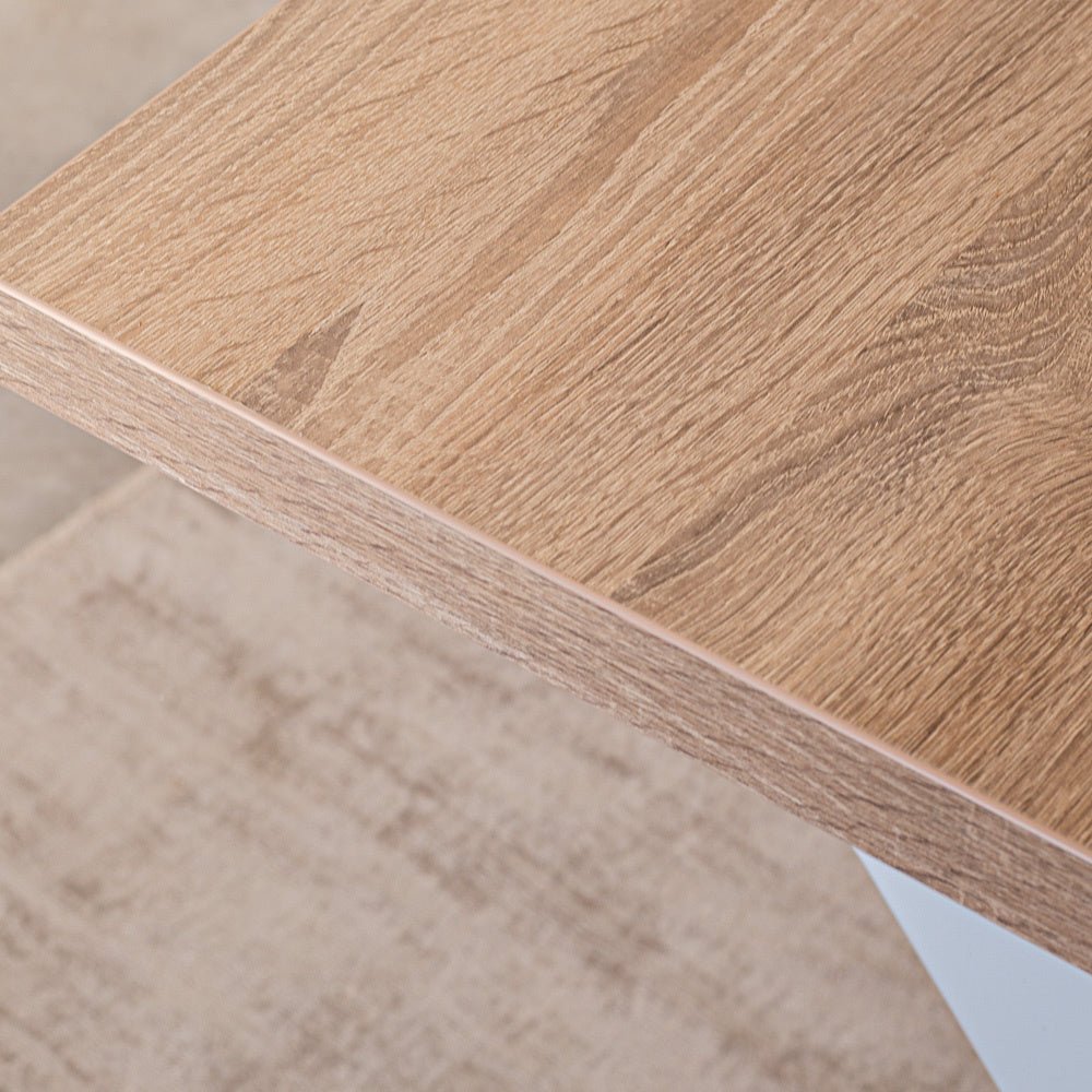 Lenzo Robson Oak table top Dimehouse Brown LxWxH 192x103x7 Melamine Atmospheric photo detail