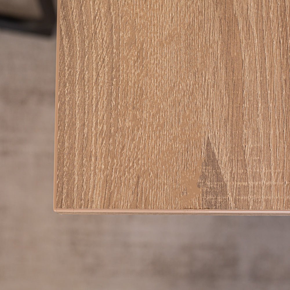 Lenzo Robson Oak table top Dimehouse Brown LxWxH 192x103x7 Melamine Atmosphere photo color sample