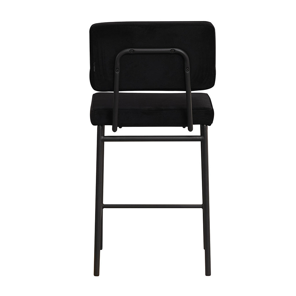 Velvet bar stool Aspen black 64-77 cm - image 9