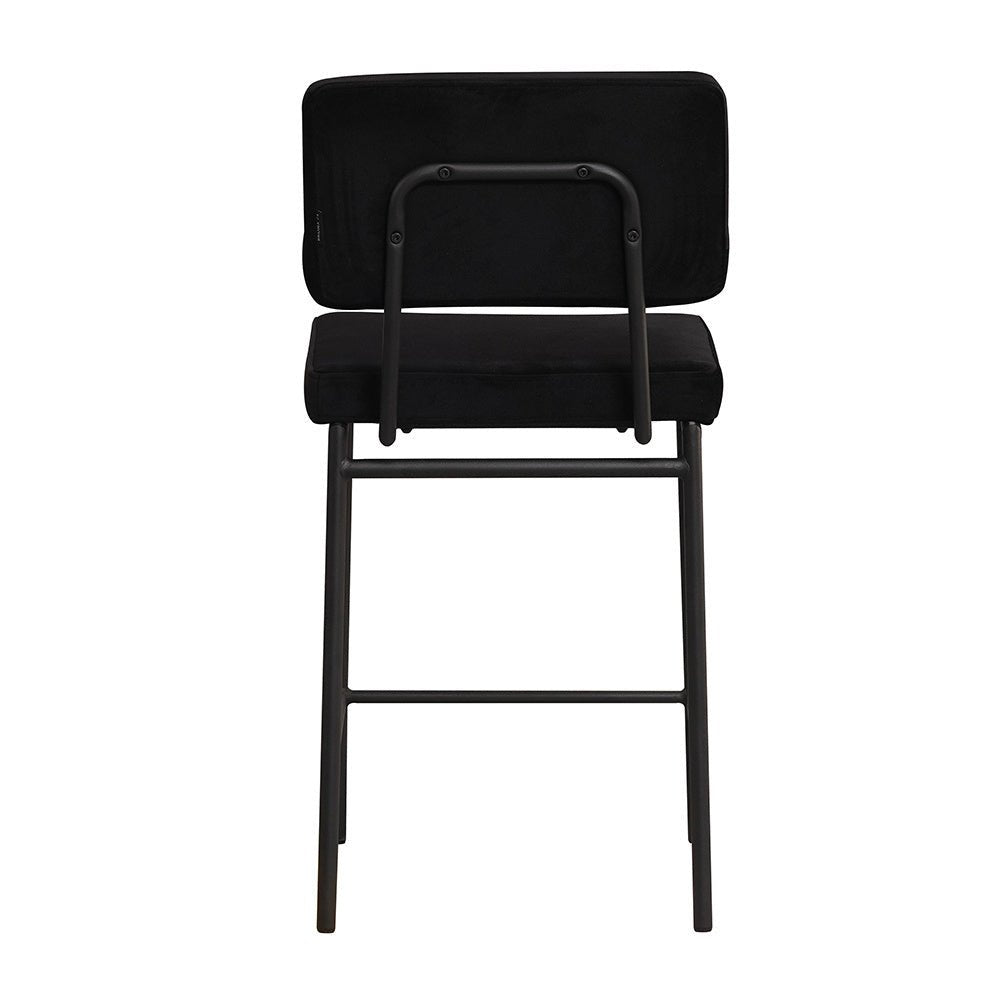 Velvet bar stool Aspen black 64-77 cm - image 9