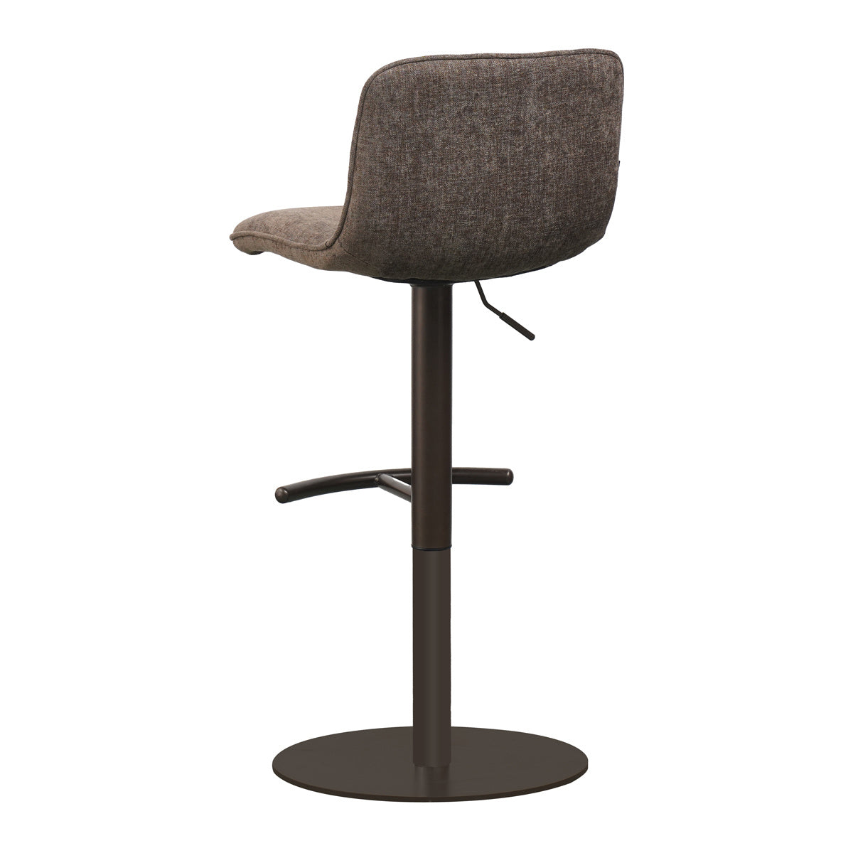 Velvet bar stool Jack brown 60-82 cm, 45 cm wide