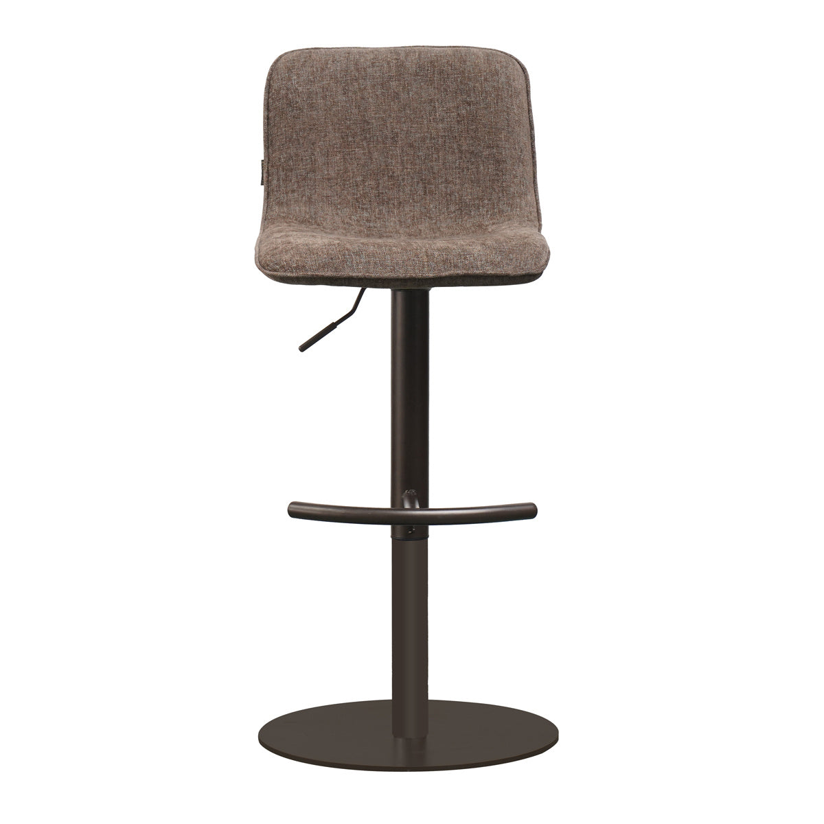 Velvet bar stool Jack brown 60-82 cm, 45 cm wide