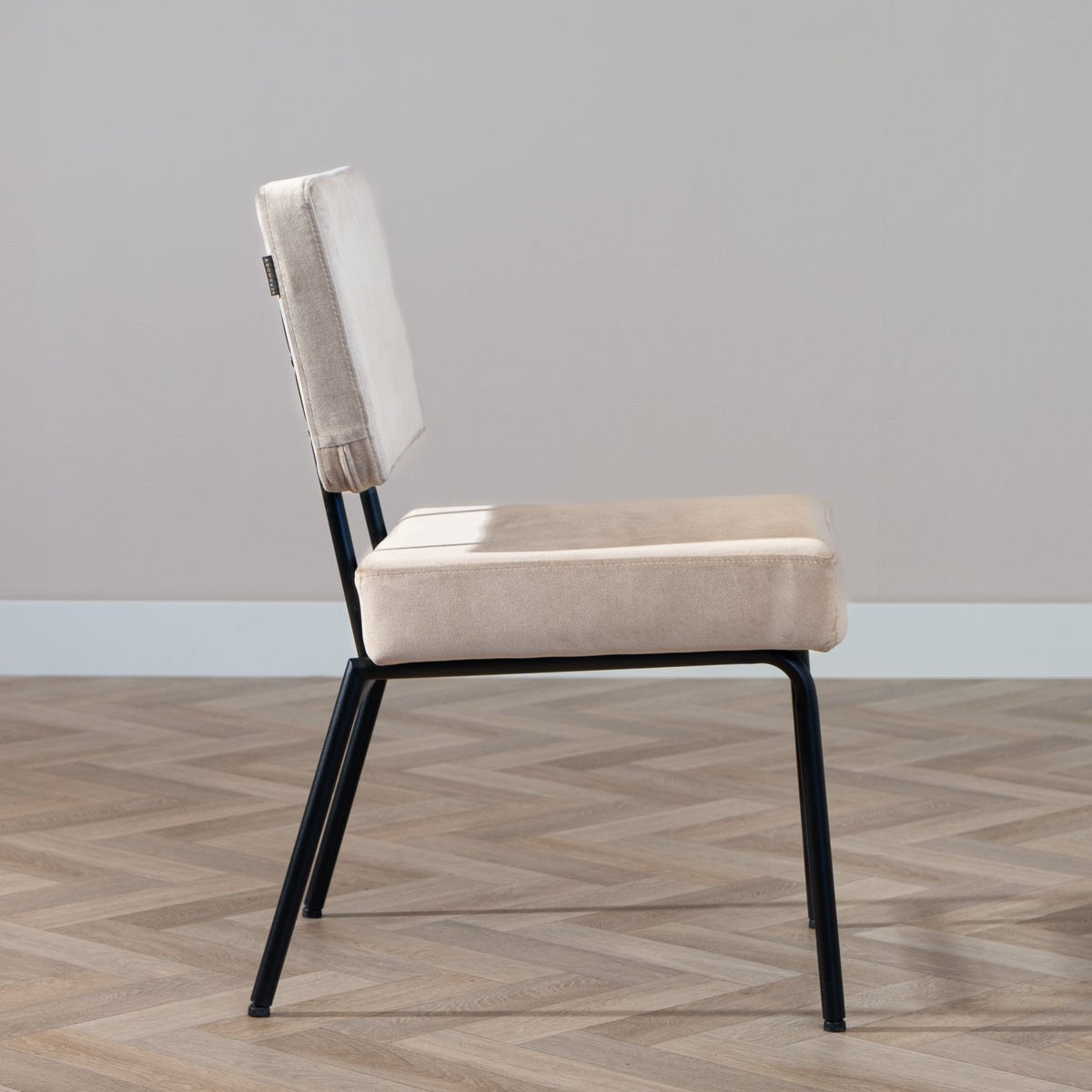 Velvet dining room chair Espen taupe - image 4