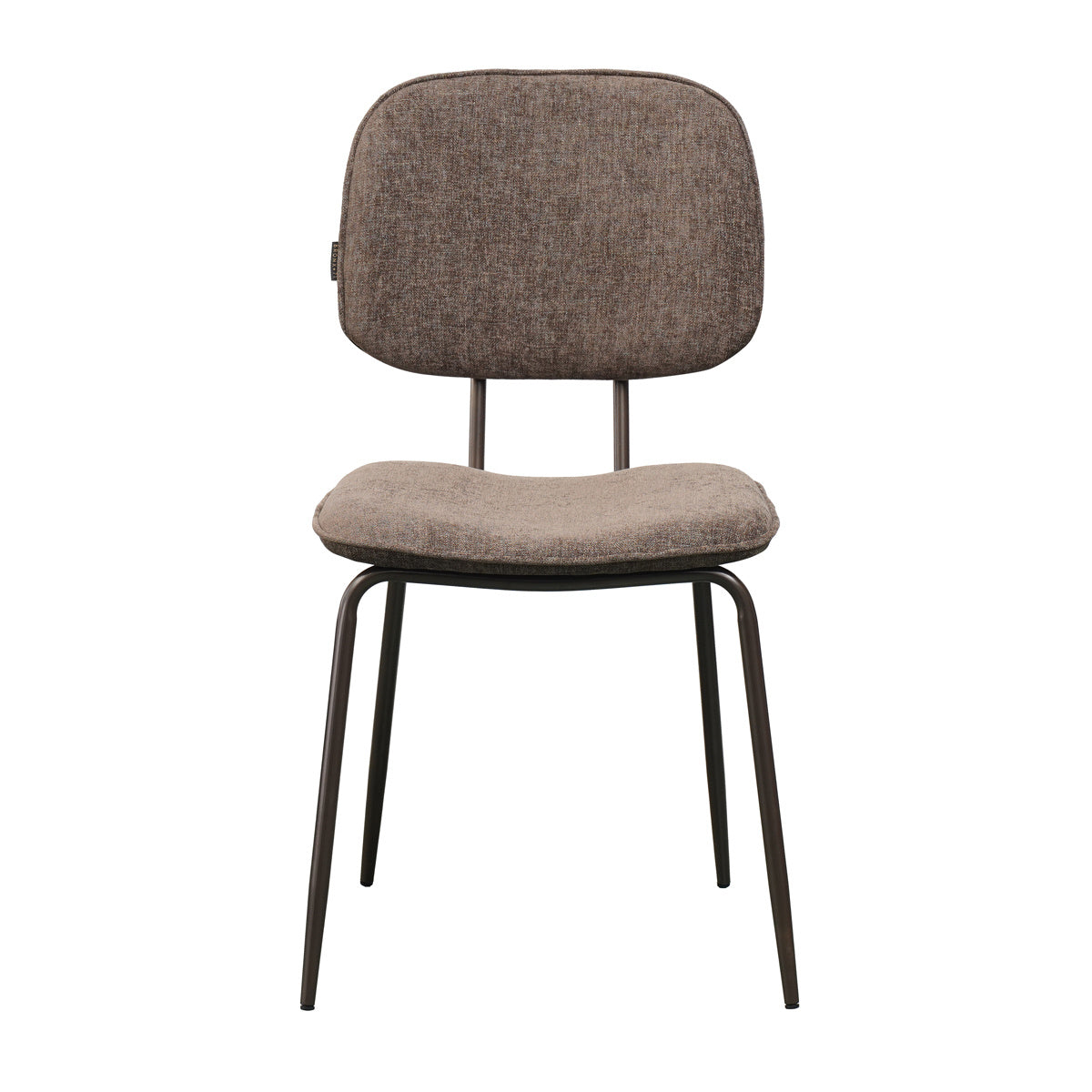 Velvet dining room chair Javi brown