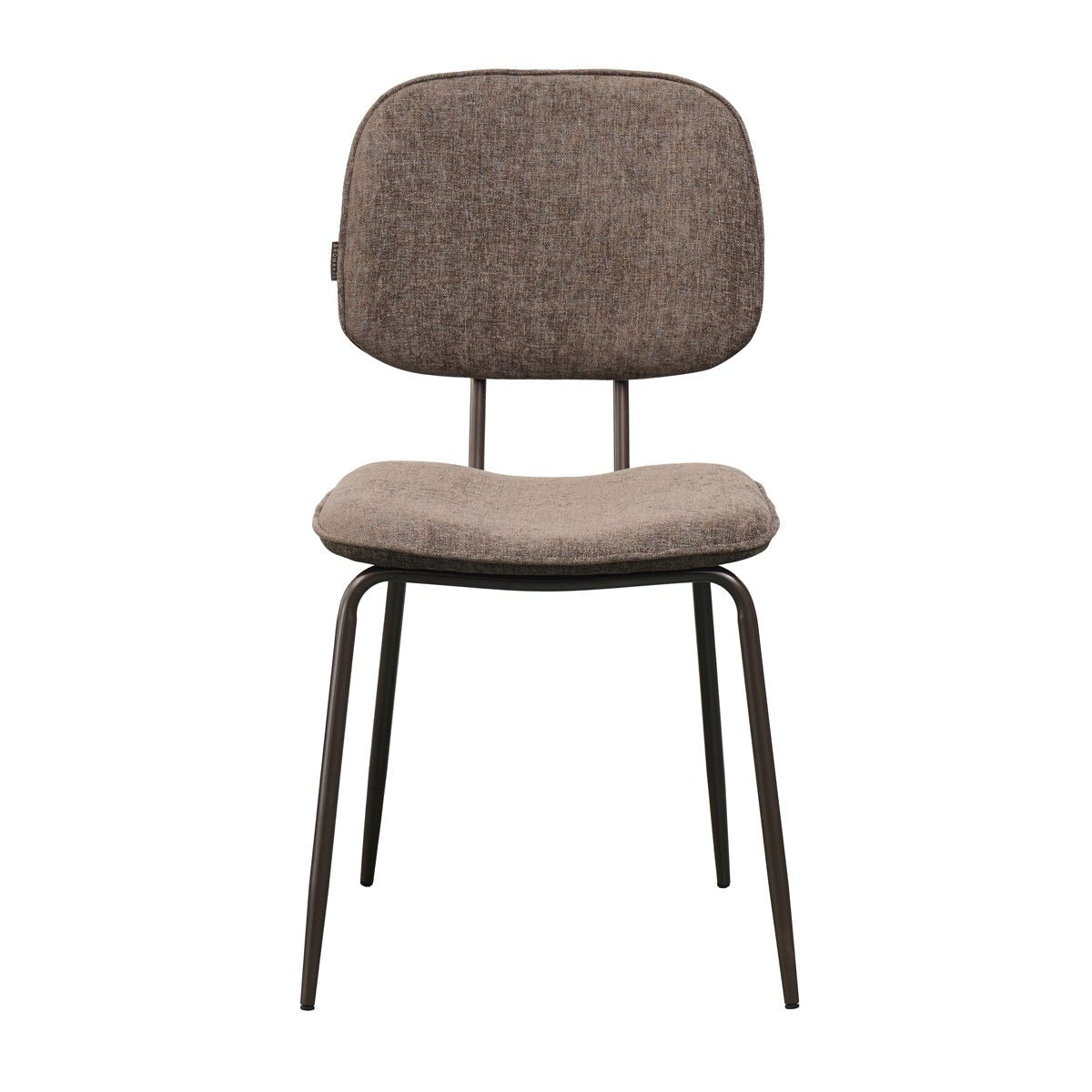 Velvet dining room chair Javi brown