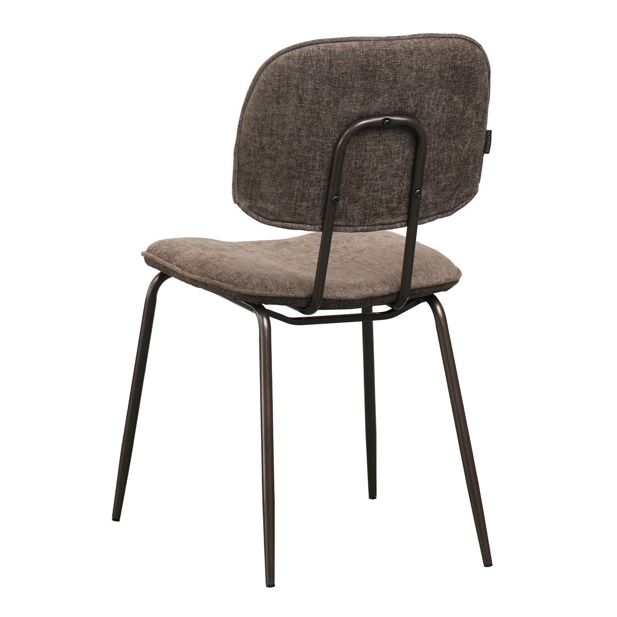 Velvet dining room chair Javi brown