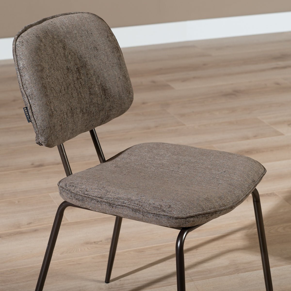 Velvet dining room chair Javi brown
