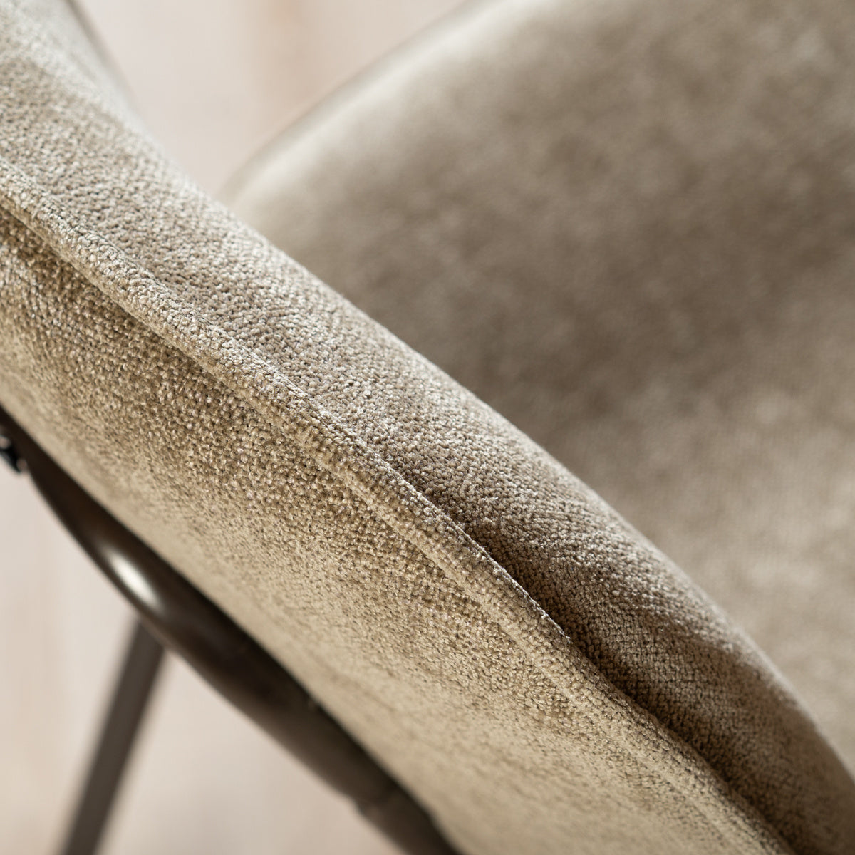 Velvet dining room chair Jethro taupe