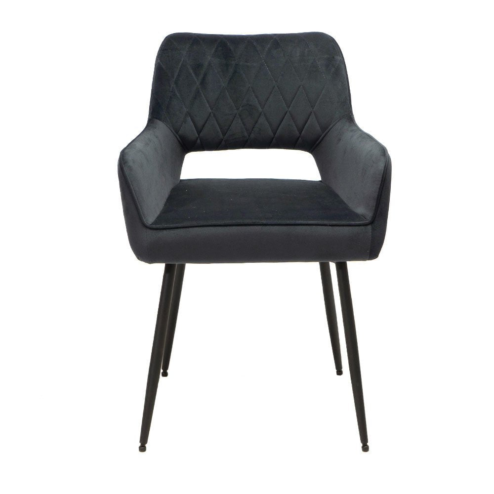 Velvet dining room chair Mika anthracite - image 6