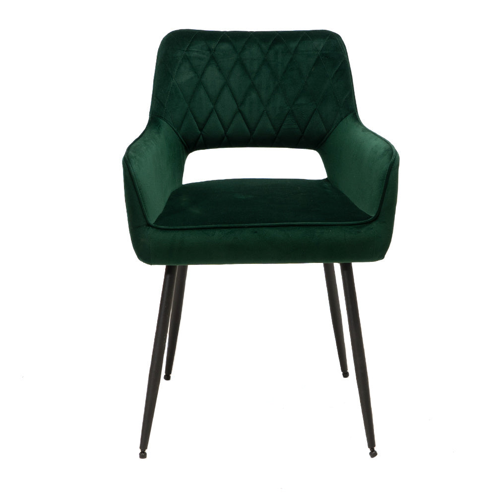 Velvet dining room chair Mika dark green - image 5