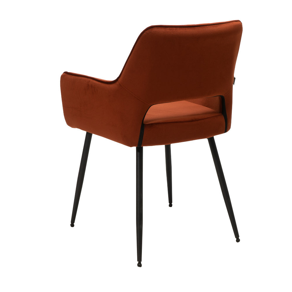 Velvet dining room chair Mika copper - image 7