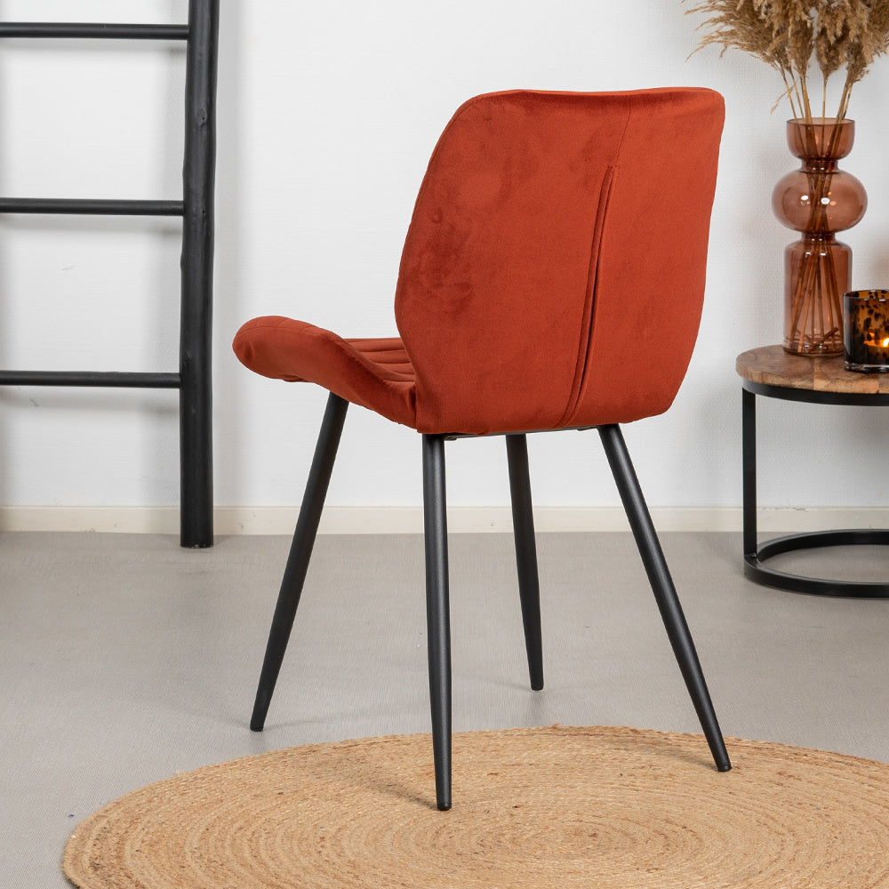 Velvet dining room chair Toby copper - image 3