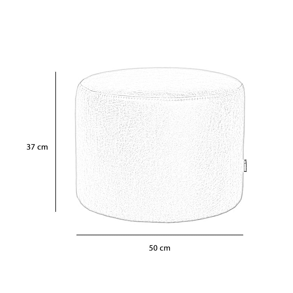 Velvet pouf Anna pink