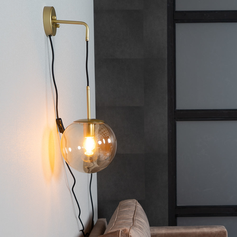 Wall lamp Else 1-light Amber N.VT.