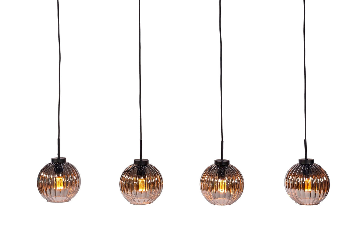 Viola 4-Light Pendant Lamp Glass Brown