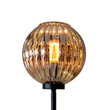 Vloerlamp Viola glas bruin