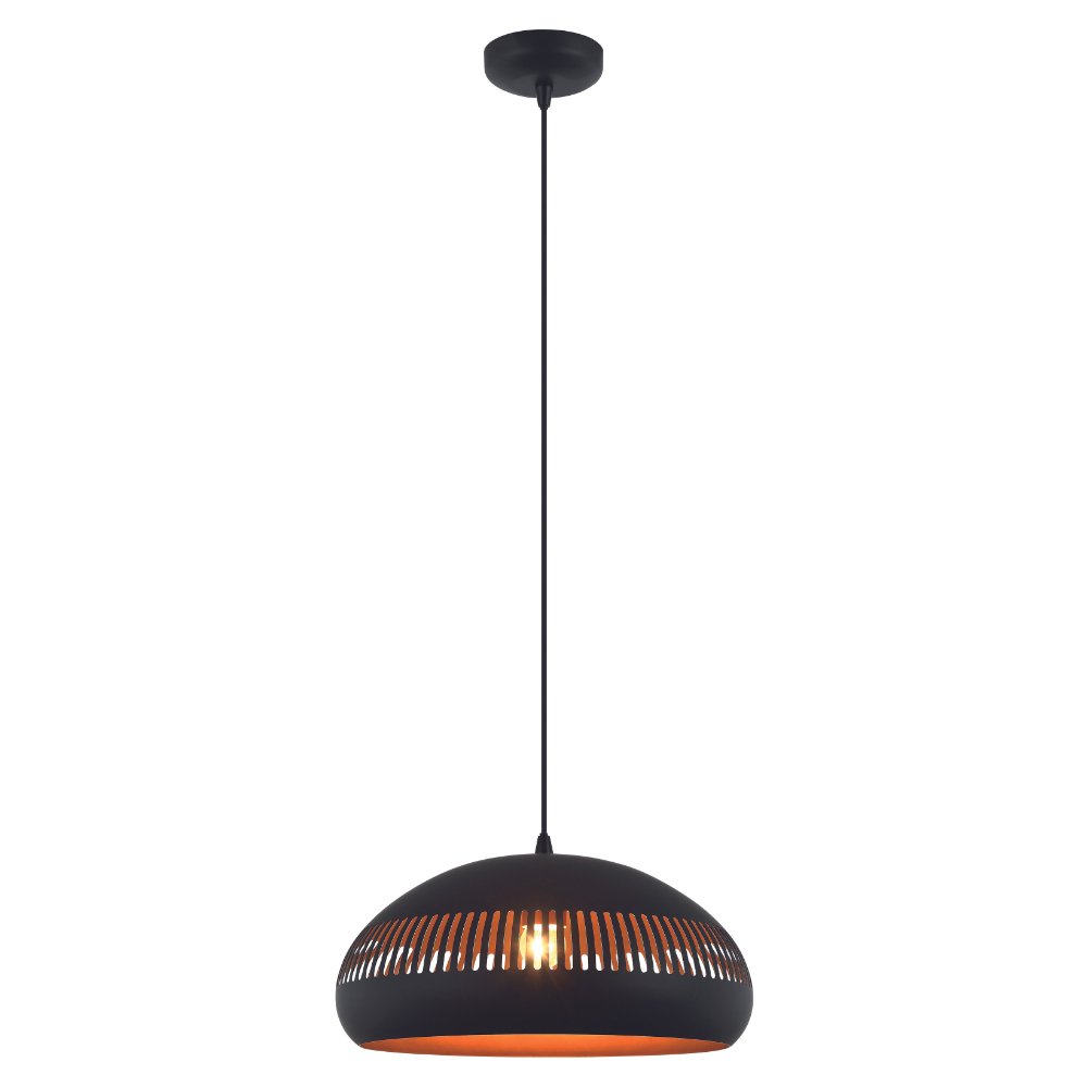 Hanging lamp Indy 1-light metal black