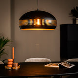 Hanging lamp Indy 1-light metal black